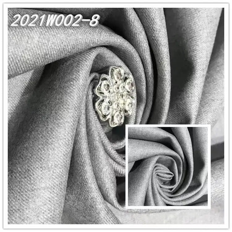 Worsted Autumn and Winter Suit Set, Pure Wool Fabric, All Wool Fabric, Cover Material for Men and Women's Clothing