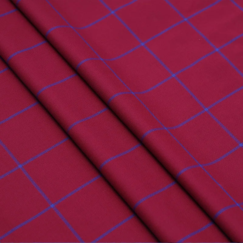 Worsted Wool Fabric Summer Suit Fabric Men's and Women's Plaid Men's and Women's Suit Blended