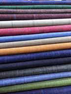 Worsted Wool Mulberry Silk Linen Wool Linen Silk Men's and Women's Clothing Silk Wool Fabric Suit Material