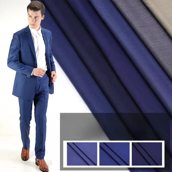 Worsted Wool Suit Fabric Autumn Suit Men's and Women's Suits Blended Wool Fabric