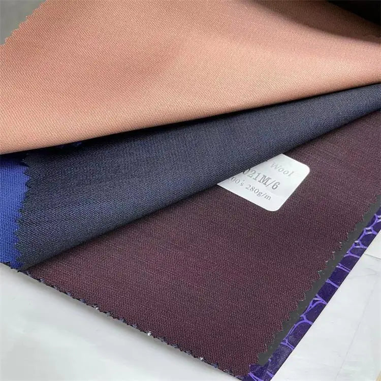 Worsted Wool Suit Fabric Gongsi Brocade Dual Color Suit Set, Seasonal Men's and Women's Casual Wear