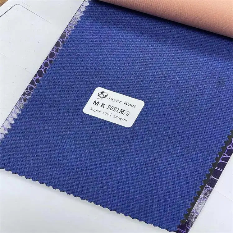 Worsted Wool Suit Fabric Gongsi Brocade Dual Color Suit Set, Seasonal Men's and Women's Casual Wear