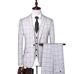 New Slim Fitting Formal Dress Fashion Wedding Suit Men'S Three Piece Casual Suit