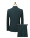 Tailor Shop Men's British Style Groom Wedding Suit Slim Fit Business Casual Custom Double-breasted Dark Green Suit