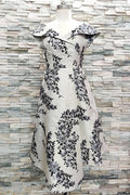 Floral Jaquard Dress Off Shoulder Swing Short Sleeve  Mother in Law Dresses  Dress for Mother of The Bride Wedding