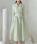 Tailor Shop Door of Perception Small Fragrant Wind Jacket Sling Puff Skirt Set Tweed Jacket and Semi-Formal Dress