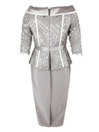 Tailor Shop Custom Dress Wedding Dress Bride Outfit Champagne Paisley Boat Neck Lace Dress