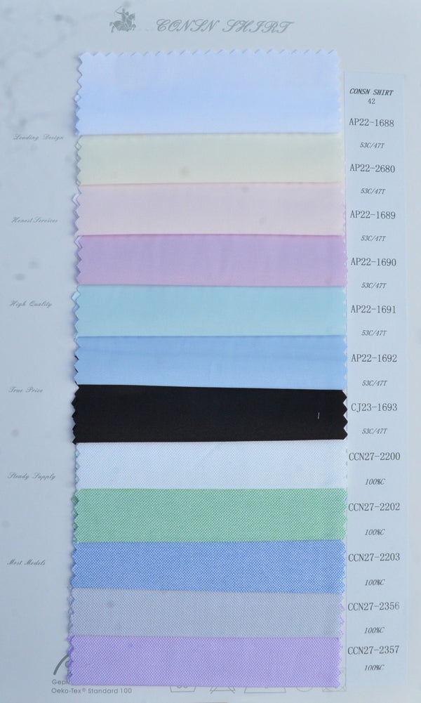 Multiple Striped Polka Dot Colors Available for Shirt Fabric Selection