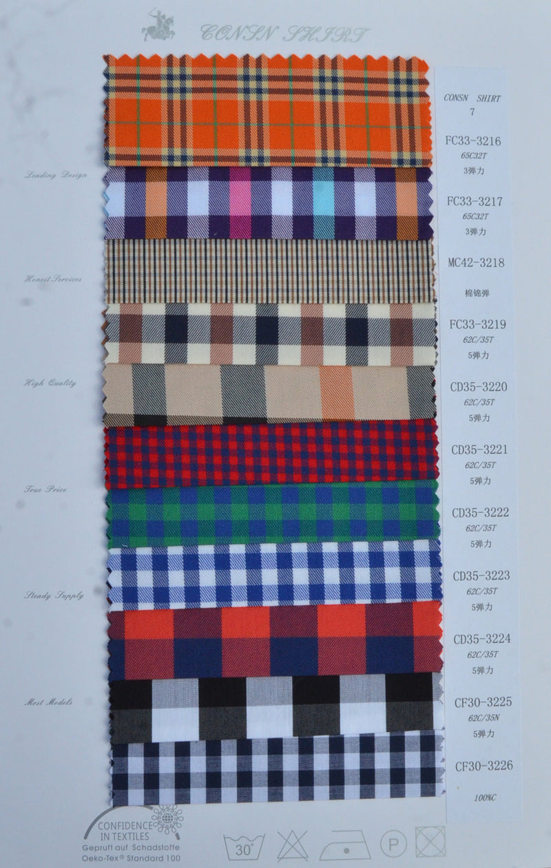 Men Can Choose Shirt Fabrics with Multiple Color Patterns