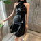 Australian Niche Design Three-dimensional Bow-shaped Halterneck Slim Dress Dress Skirt Dresses   Dress