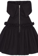 Black Little Dress Female Fashion Net Red Personality Evening Dress Party Dress Slim Slim Short Dress  Dress