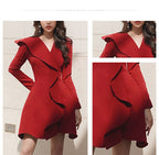 Dresses New Popular Skirt Female Temperament Waist Ruffled High Cold Royal Sister Style Tailor Make dress