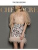 Dresses Party Birthday Mini Dress Suit Female Sequin Design Feather Skirt Net Celebrity Street Shooting Fried Street Two-piece