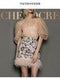 Dresses Party Birthday Mini Dress Suit Female Sequin Design Feather Skirt Net Celebrity Street Shooting Fried Street Two-piece