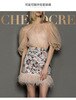 Dresses Party Birthday Mini Dress Suit Female Sequin Design Feather Skirt Net Celebrity Street Shooting Fried Street Two-piece