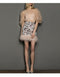 Dresses Party Birthday Mini Dress Suit Female Sequin Design Feather Skirt Net Celebrity Street Shooting Fried Street Two-piece