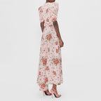 Fried Street French Small Floral Dress Artistic Skirt Niche Surprise Skirt Print Long Skirt  Dress  Dress