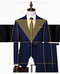 Formal Wedding Business Three Piece Set Men's Black Set Fashion Business Men's Set