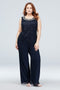 Mother of The Bride Dress  Plus Size Waterfall Glitter Lace Chiffon Plus Size Set 3pcs Suit  Jacket Top and Pant