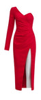 Nylon or Cotton None Dress Chiffon Full Sleeve Full Collarless Sweetheart Neckline with Dress  Dress