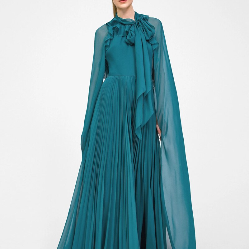Royal Sister Temperament Goddess Fan Dress Fairy Two-piece Cloak Pleated Skirt High-end Design Sense of Vacation Long Skirt