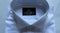 Slim Autumn Thin Long Sleeve Silky Luster Sky Blue Stripe Men's Shirt