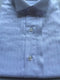 Slim Autumn Thin Long Sleeve Silky Luster Sky Blue Stripe Men's Shirt
