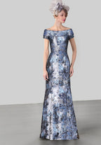 Tailor Shop custom made wedding dress women plus summer dresses Party Guest Gown brocade  plus size mother of the bride dress