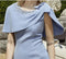 Tailor Shop mother of bride dress bride mother outfit party dress plus size blue occasion wear on trend bow neckline dress