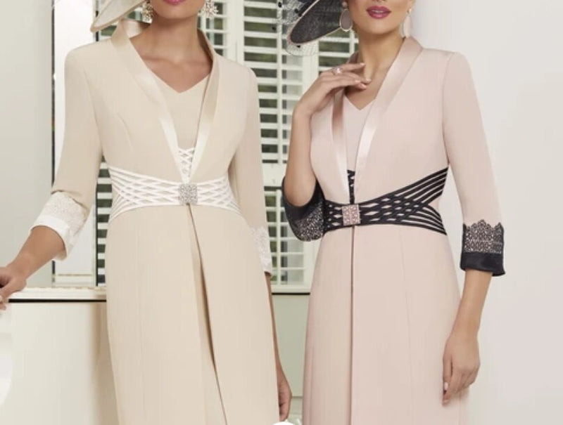Tailor Shop mother of bride dress bride mother outfit party wear plus size champagne coat and dress wedding outfit occasion wear