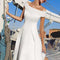 Temperament Clavicle One-shoulder Dress First Love Slim White Dress with Certificate Dress