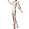 Whit Style Elegant Party Banquet Host Split-end Dress Can Usually Be Worn Dress  Dress