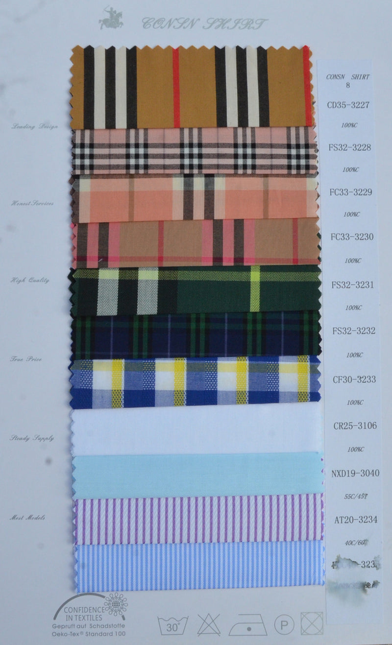 Men Can Choose Shirt Fabrics with Multiple Color Patterns