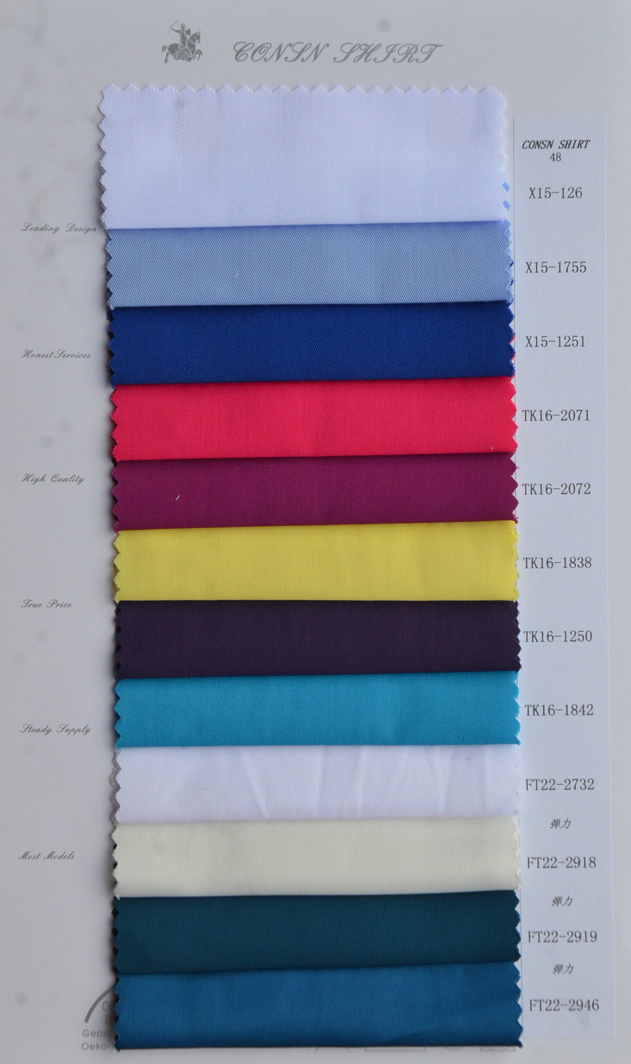 A Plethora of Shirt Fabrics To Choose From
