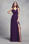 Tailor Shop Custom Made Charmeuse and Chiffon Bridesmaid Dress Plus Size Bridesmaid Dress  Purple Formal Plus Size