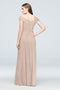 tailor shop custom made Crisscross Off-the-Shoulder Mesh Bridesmaid Dress iris petal pink champagne color plus size dress