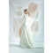 Tailor Shop Custom Made French Light Wedding Dress Satin Simple Long-sleeved Mori   Thin Travel Shot Small Trailing V-neck