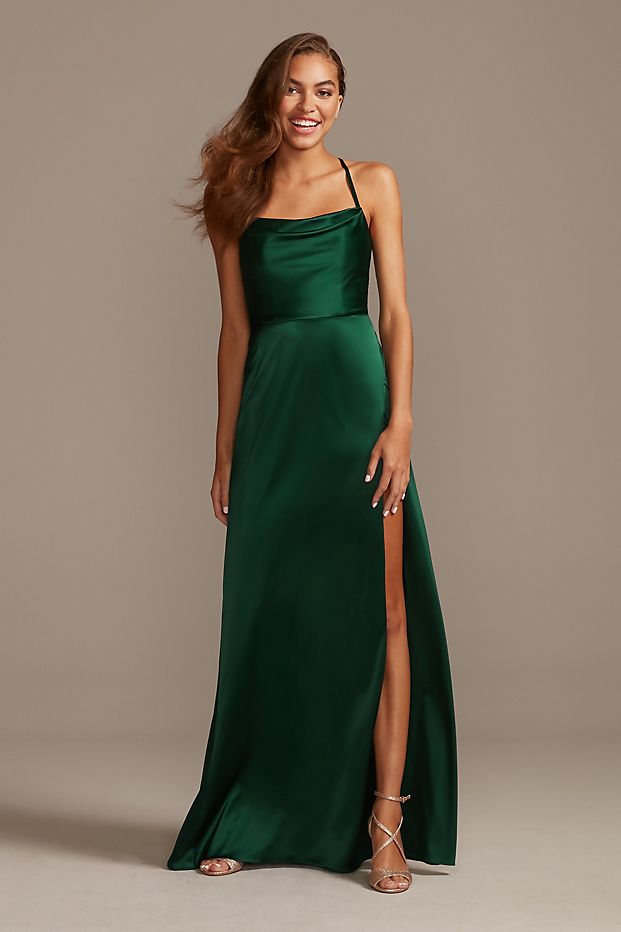 tailor shop custom made Shiny Charmeuse Cowl Neck Slip Dress with Slit Shenzhen Stephanie Apparel Ltd. Shenzhen Tailor tailor shop custom made Shiny Charmeuse Cowl Neck Slip Dress with Slit Shenzhen Stephanie Apparel Ltd. Shenzhen Tailor