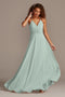 Tailor Shop Custom Made Spaghetti Strap Full Skirt Bridesmaid Dress Ballet Dusty Blue Teal Blue Juniper Color Bridesmaid Dress