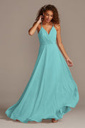 tailor shop custom made Spaghetti Strap Full Skirt Bridesmaid Dress guava sky blue wine mystic color bridesmaid dress