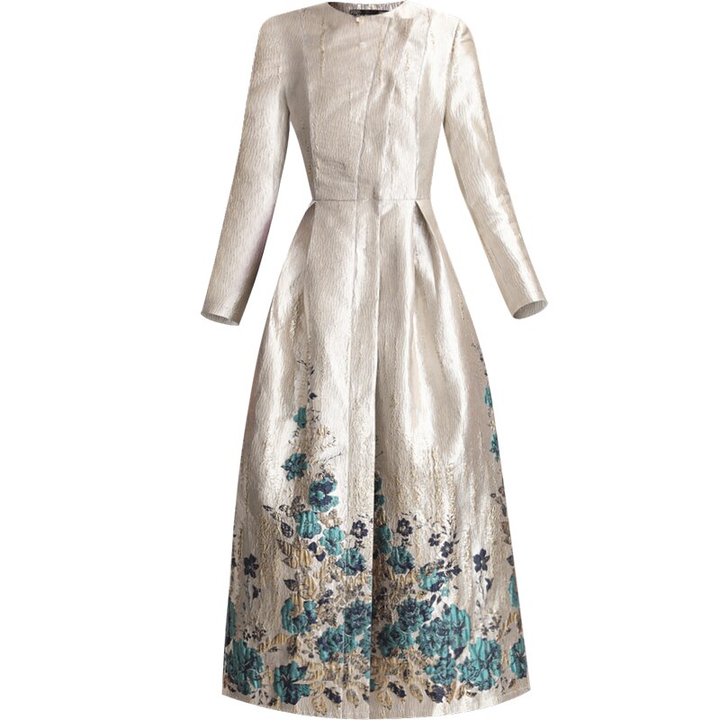 tailor shop custom made dress coat mid-length slim banquet brocade dress mother of the bride dresses plus size  jacquard coat