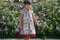 Tailor Shop Custom Made Dress Red Rose Flower Girl Dresses Flower Girl Dresses for Weddings Tulle Dress  Jacquard Girl Dress