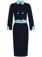 tailor shop custom made  mother of the bride dress plus size dress viscose dress navy blue dress  mother in law dresses